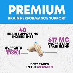 Brain Booster Nootropic Supplement 1000mg Support Focus Energy Memory & Clarity