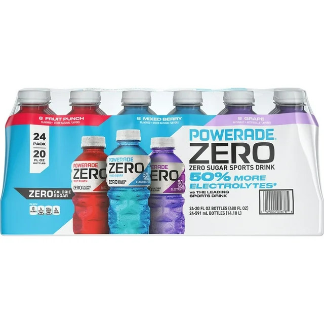 Powerade Zero Sports Drink Variety Pack (20 fl. oz., 24 pk.)