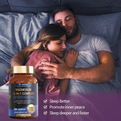 2 BOTTLES–NEW Magnesium Complex 700mg 12 in 1 Magnesium Supplement & 120 Counts