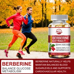 Berberine Supplement 1200mg per Serving Blood Sugar Balance Heart Health Support