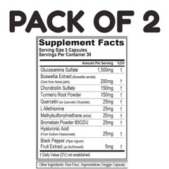EVLution Nutrition FlexMode High Absorption Joint Support – 90 Count – Pack of 2