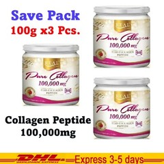 3 x Real Elixir Pure Collagen Peptide 100,000mg Hydrolyzed 100% concentrated