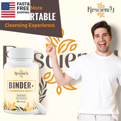 Detox Binder Supplement – Activated Charcoal, Zeolite, Bentonite Clay, Milk Th