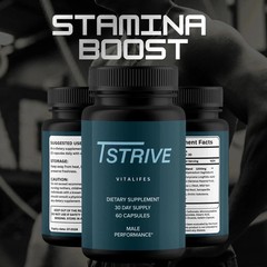 (5 Pack) Tstrive Advanced Male Support Performance Supplement 60 Capsules