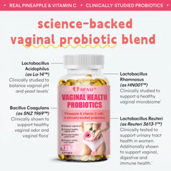 Vaginal Probiotics For Women with Vitamin C – Digestive Vaginal Health 120 Pills