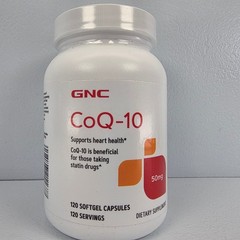 GNC CoQ-10 50mg Heart Health Support 120 Softgel Capsules Exp 07/27 774424
