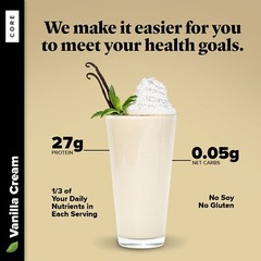 Vanilla Cream Keto Chow CORE – Stevia