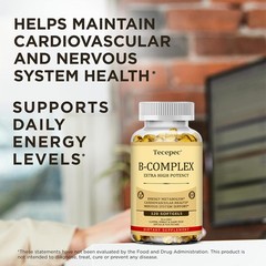 High Potency B Complex Maintain Cardiovascular Nervous Health 30/60/120 Capsules