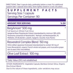 NAOMI Italian Citrus Bergamot 500mg + Resveratrol, AwardWinning Cardiologist …