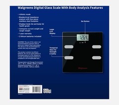 New Digital Glass Scale Multi With Body Analysis Features. Batteries Include