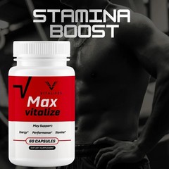 (2 Pack) Max Vitalize Advanced Male Support Supplement MaxVitalize 120 Capsules