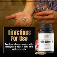 Golden After 50 NitrolFlo-9: Nitric Oxide Supplement – One Bottle