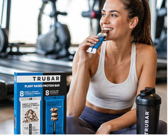 2 PACK Trubar Protein Bars Cookies Creamy and Cocoa 16 x 1.76 Oz, Plant base!