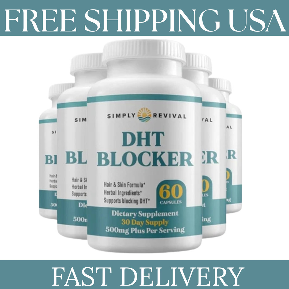 Simply 5-Pack Revival DHT Blocker – Promote Healthy Hair Growth – 300 Capsules