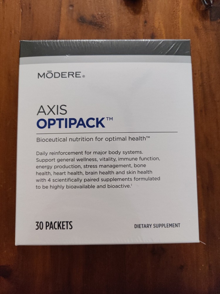 Brand New/Sealed! MODERE AXIS OPTIPACK, Bioceutical Nutrition For Optimal Health