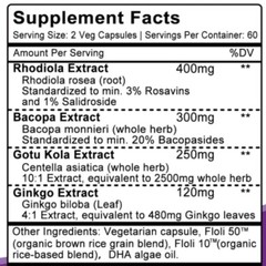 Nervonic Acid – Brain Supplement Nootropics,Relieve Stress -30/60/120 Capsules