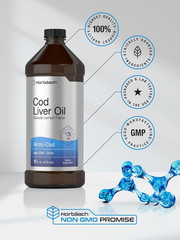 Arctic Cod Liver Oil Lemon | 2×16 fl oz | EPA & DHA | Non-GMO, Gluten Free