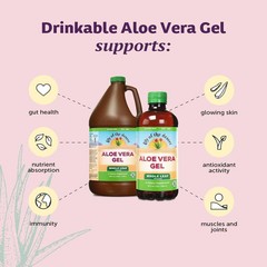 Lily of the Desert Aloe Vera Gel Whole Leaf (Filtered) 128 fl.oz Each (Pack of 3