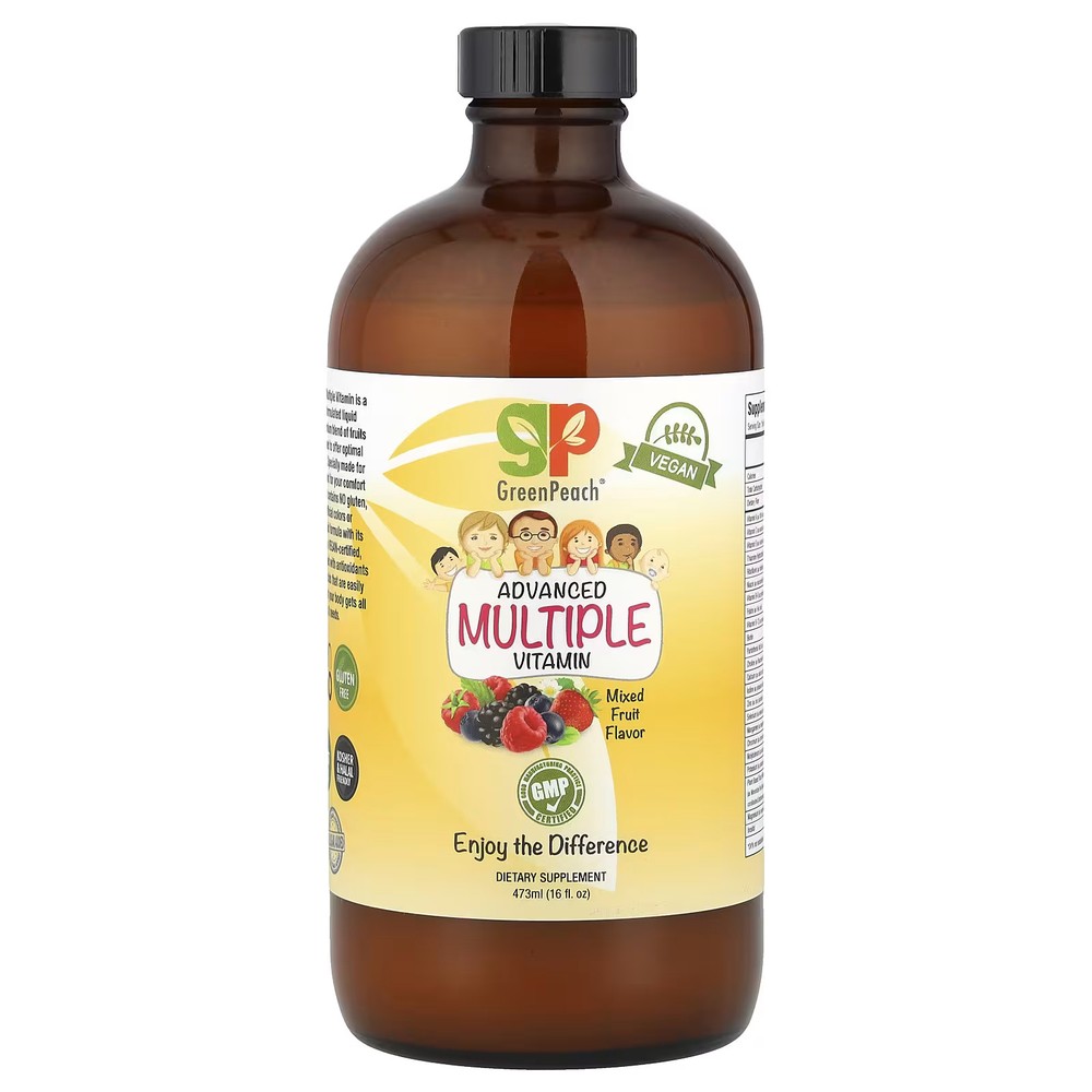 2 X GreenPeach, Advanced Multiple Vitamin, Mixed Fruit, 16 fl oz (473 ml)