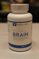 Vitality Now Youthful Brain Memory & Brain Health Supplement 60 Tab. 08/26 NEW