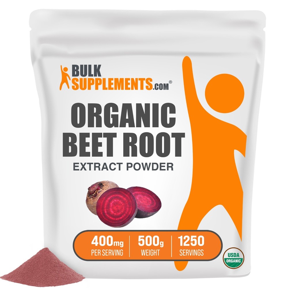 BulkSupplements Organic Beet Root Extract Powder – 400mg serving