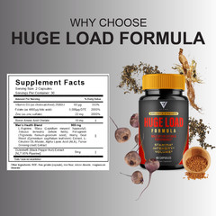 Huge Load Advanced Formula, HugeLoad Male Support Pills (60 Capsules)