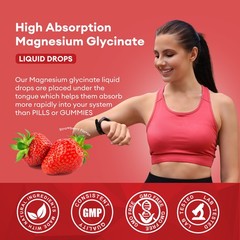40 Packs Premium Magnesium Liquid Drops,Improve Sleep,Promote Nerve Health ~