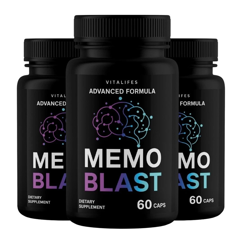 (3 pack) Memo Blast Capsules – MemoBlast Brain and Memory Support Formula 60ct