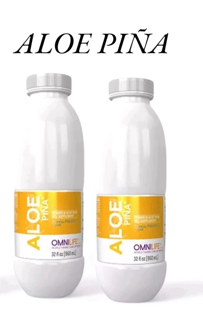 Omnilife Aloe Pina Bottle, Pineapple 32oz