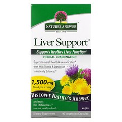 Nature s Answer Liver Support 1500 mg 90 Vegetarian Capsules Cruelty-Free, GMP