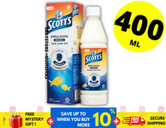 1 Bottles X 400ml SCOTT Emulsion Cod Liver Oil EXTRA Original Flavor