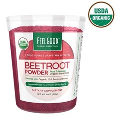 Feel Good USDA Organic Beetroot Powder, 18 Ounces