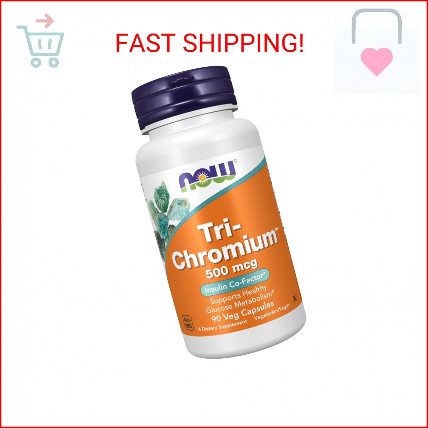 NOW Foods Supplements, Tri-Chromium™ 500 mcg with Cinnamon, Insulin Co-Factor*,