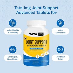 Tata 1mg Joint Support Advanced Tablet with Glucosamine, MSM & Chondroitin 60tab