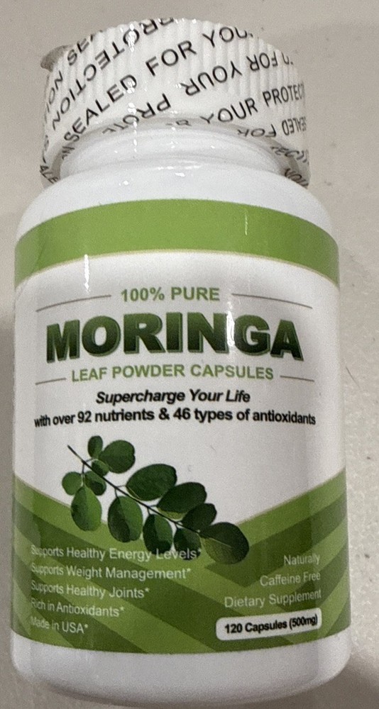 Moringa Leaf powder capsules, 120 capsules 12/26￼