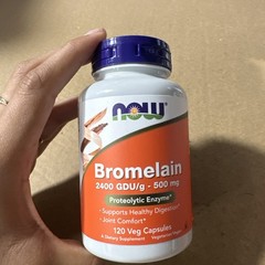 Now Supplements NOW1386 500 mg Bromelain Capsules 120 Pcs