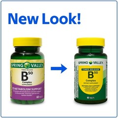 Spring Valley Vitamin B-50 Complex Timed-Release Tablets 60 Count