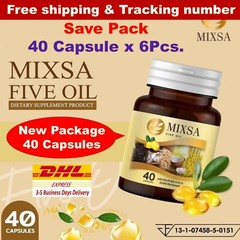 6x New MIXSA FIVE OILS 5 Natural Metabolism Sleep Balance Bones Brain Health