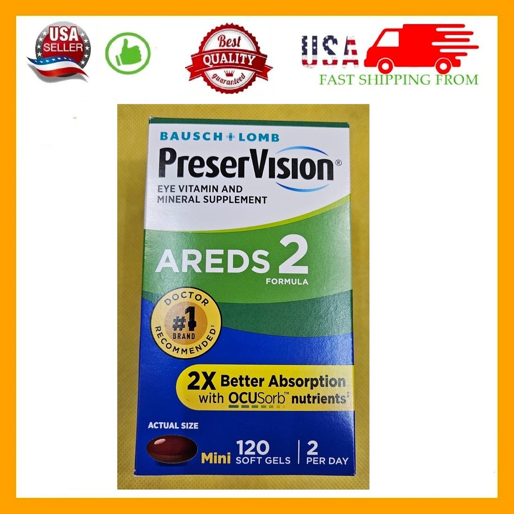 PreserVision AREDS 2 Eye Vitamin & Mineral Supplement with OCUSorb, Zeaxanthin