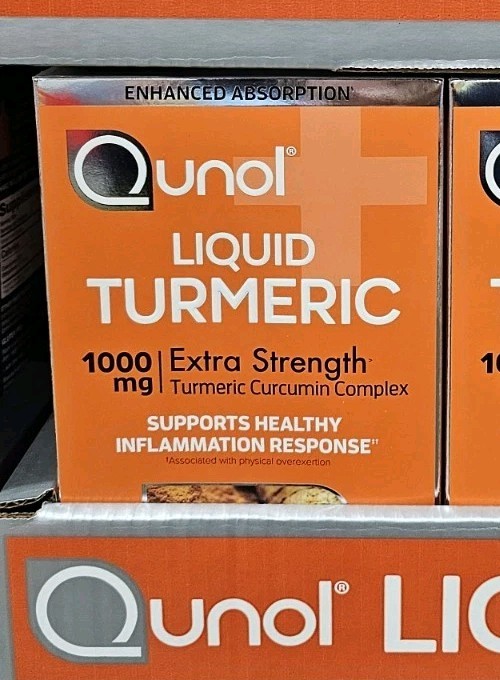 1-Qunol Liquid Turmeric Extra Strength 1000 mg Orange Flavor 30.4 oz Fresh NIB