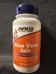 NOW Foods Aloe Vera Softgels 100 Count Herbal Supplement for Digestive Health
