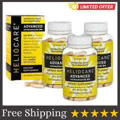 3Pack Heliocare Advanced with Nicotinamide B3 Health Skin 120 Capsules US STOCK.