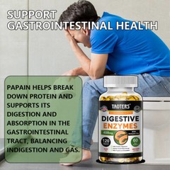 Digestive Enzyme Complex Capsules – Reducegas & Bloating,Gut Health Support