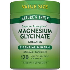 Nature’S Truth Natures Truth Magnesium Glycinate 200Mg 120 Capsules High