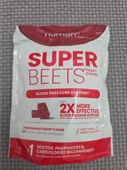 HumanN Super Beets Blood Pressure Support Pomegranate Berry 60ct Exp: 02/27 New