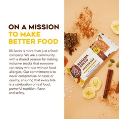 88 Acres Plant Based Seed Protein Bar 9 Pack Banana 12G Of Plant Based Protein