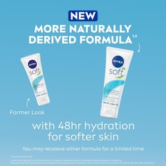 NIVEA Soft Refreshingly Moisturizing Cream, 2.6 Ounce (Pack of 3), WHITE