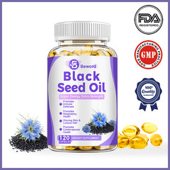 Black Seed Oil Capsules – 100% Pure Organic COLD PRESSED Cumin Nigella Sativa