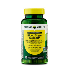 2 PACK Spring Valley Advanced Blood Sugar Chromium 500 mcg,60 VegetarianCapsules