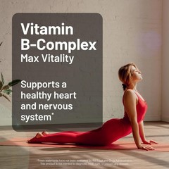 Complejo de Vitamina B para Mujer Y Hombre con Biotina B1 B2 B3 B6 B12 60uds